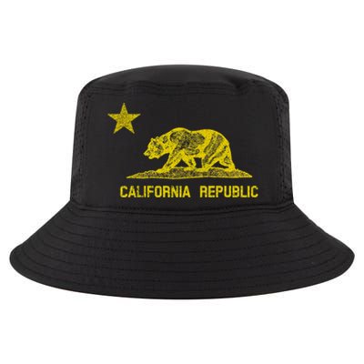 Golden California Republic Bear Flag Cool Comfort Performance Bucket Hat