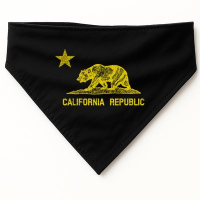 Golden California Republic Bear Flag USA-Made Doggie Bandana