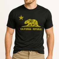 Golden California Republic Bear Flag Cooling Performance Crew T-Shirt