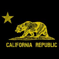 Golden California Republic Bear Flag Cooling Performance Crew T-Shirt