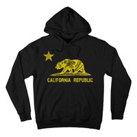 Golden California Republic Bear Flag Hoodie