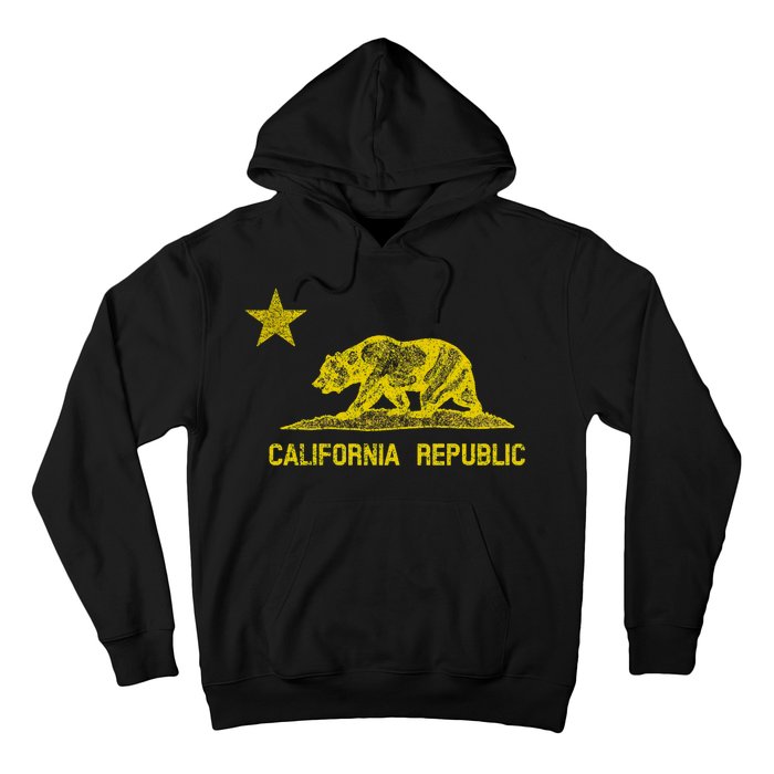 Golden California Republic Bear Flag Hoodie