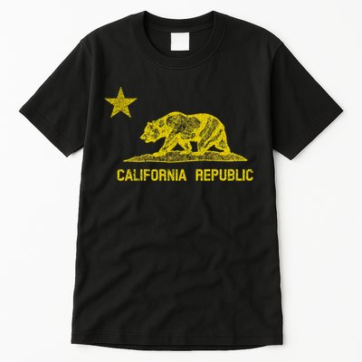 Golden California Republic Bear Flag Tall T-Shirt