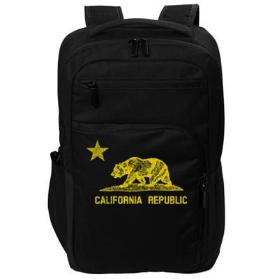 Golden California Republic Bear Flag Impact Tech Backpack