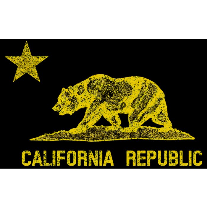 Golden California Republic Bear Flag Bumper Sticker