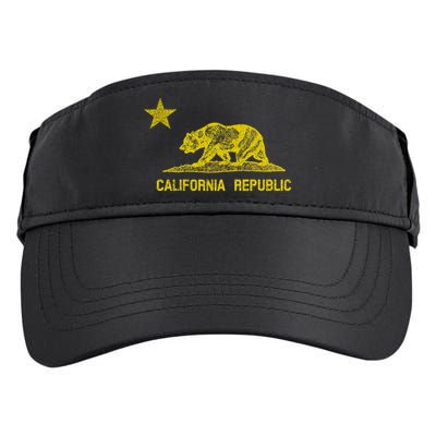 Golden California Republic Bear Flag Adult Drive Performance Visor