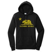 Golden California Republic Bear Flag Women's Pullover Hoodie