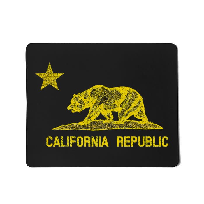 Golden California Republic Bear Flag Mousepad