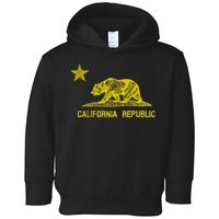 Golden California Republic Bear Flag Toddler Hoodie