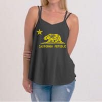 Golden California Republic Bear Flag Women's Strappy Tank