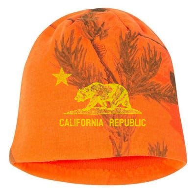 Golden California Republic Bear Flag Kati - Camo Knit Beanie