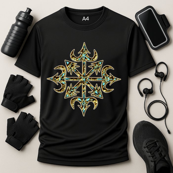 Golden Chaos Star Cooling Performance Crew T-Shirt