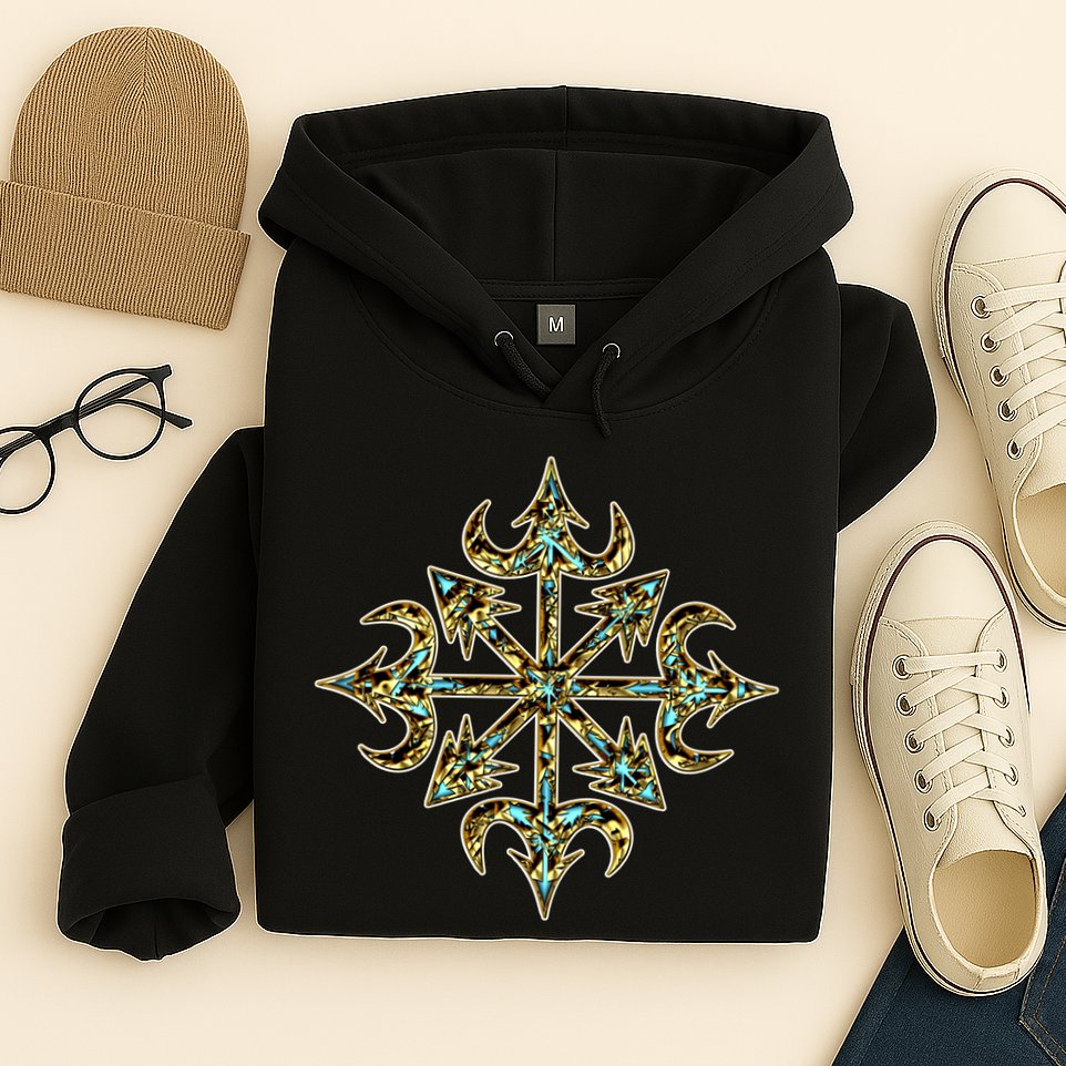 Golden Chaos Star Hoodie