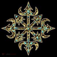 Golden Chaos Star Button