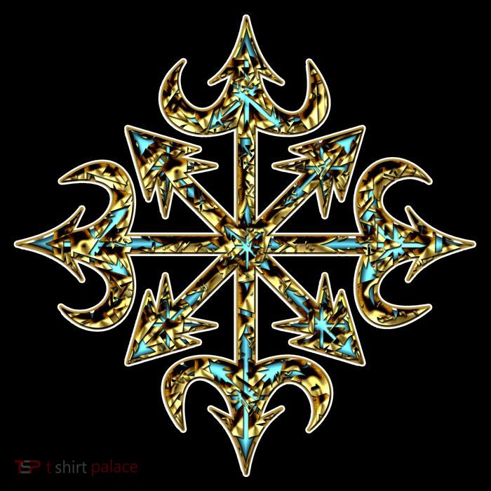Golden Chaos Star Button