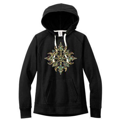 Golden Chaos Star Women's Fleece Hoodie