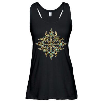 Golden Chaos Star Ladies Essential Flowy Tank