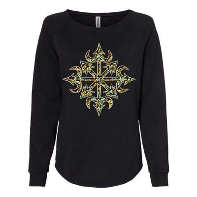 Golden Chaos Star Womens California Wash Sweatshirt