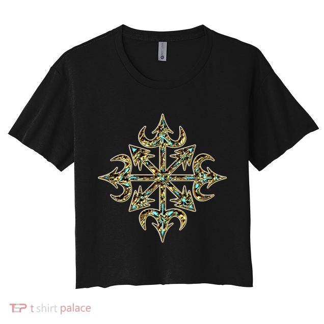 Golden Chaos Star Crop Top