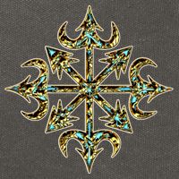 Golden Chaos Star Cotton Canvas Backpack