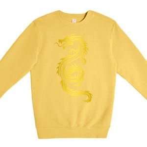 Golden Chinese Dragon Premium Crewneck Sweatshirt