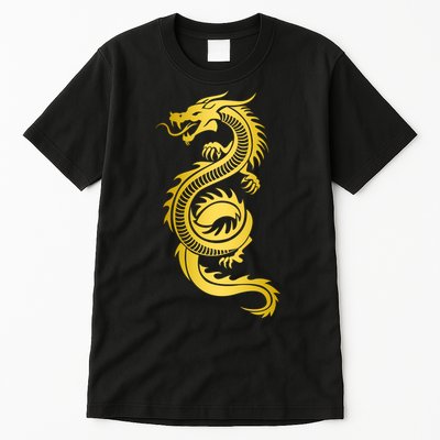 Golden Chinese Dragon Tall T-Shirt