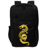 Golden Chinese Dragon Impact Tech Backpack