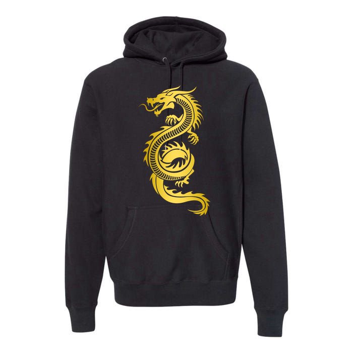 Golden Chinese Dragon Premium Hoodie