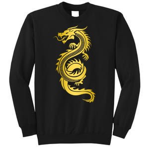 Golden Chinese Dragon Tall Sweatshirt