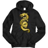 Golden Chinese Dragon Tie Dye Hoodie