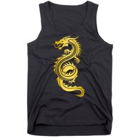 Golden Chinese Dragon Tank Top