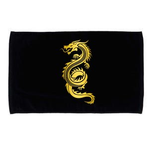 Golden Chinese Dragon Microfiber Hand Towel