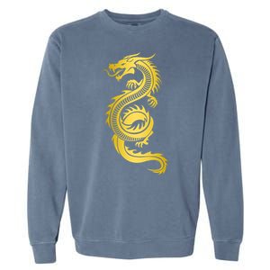 Golden Chinese Dragon Garment-Dyed Sweatshirt