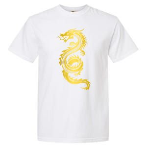 Golden Chinese Dragon Garment-Dyed Heavyweight T-Shirt