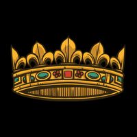 Golden Crown Zip Tote Bag
