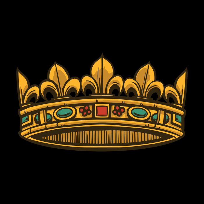 Golden Crown Zip Tote Bag