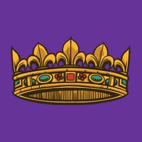 Golden Crown Tie-Dye T-Shirt