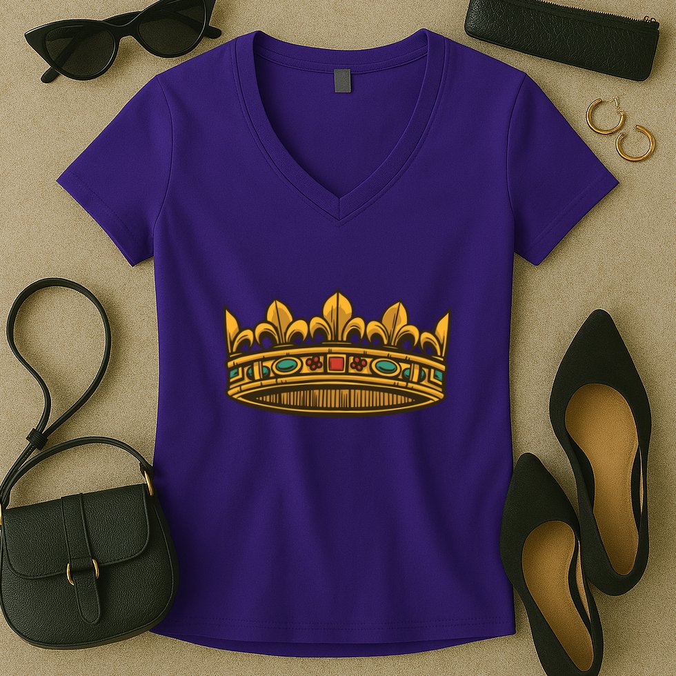 Golden Crown Women's V-Neck T-Shirt