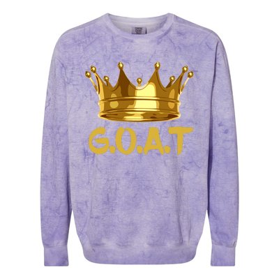 Golden Crown GOAT Great Of All Time Limited Edition Colorblast Crewneck Sweatshirt