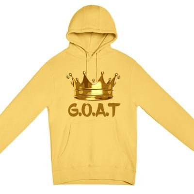 Golden Crown GOAT Great Of All Time Limited Edition Premium Pullover Hoodie