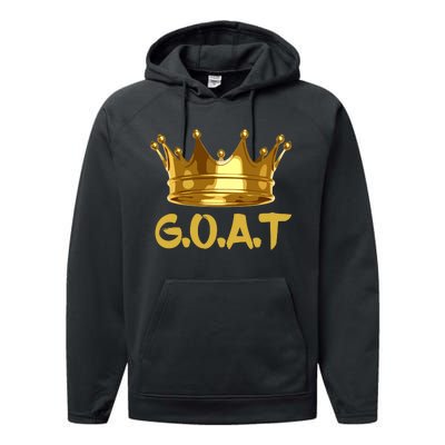 Golden Crown GOAT Great Of All Time Limited Edition Performance Fleece Hoodie