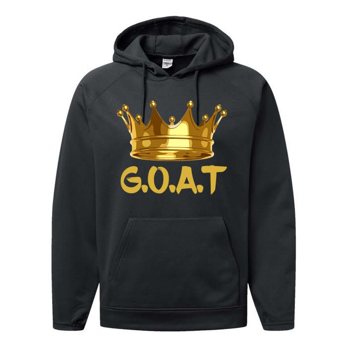 Golden Crown GOAT Great Of All Time Limited Edition Performance Fleece Hoodie