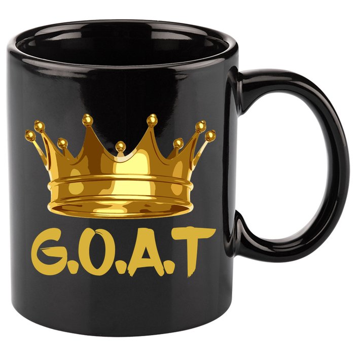 Golden Crown GOAT Great Of All Time Limited Edition 11oz C Handle Ceramic Mug