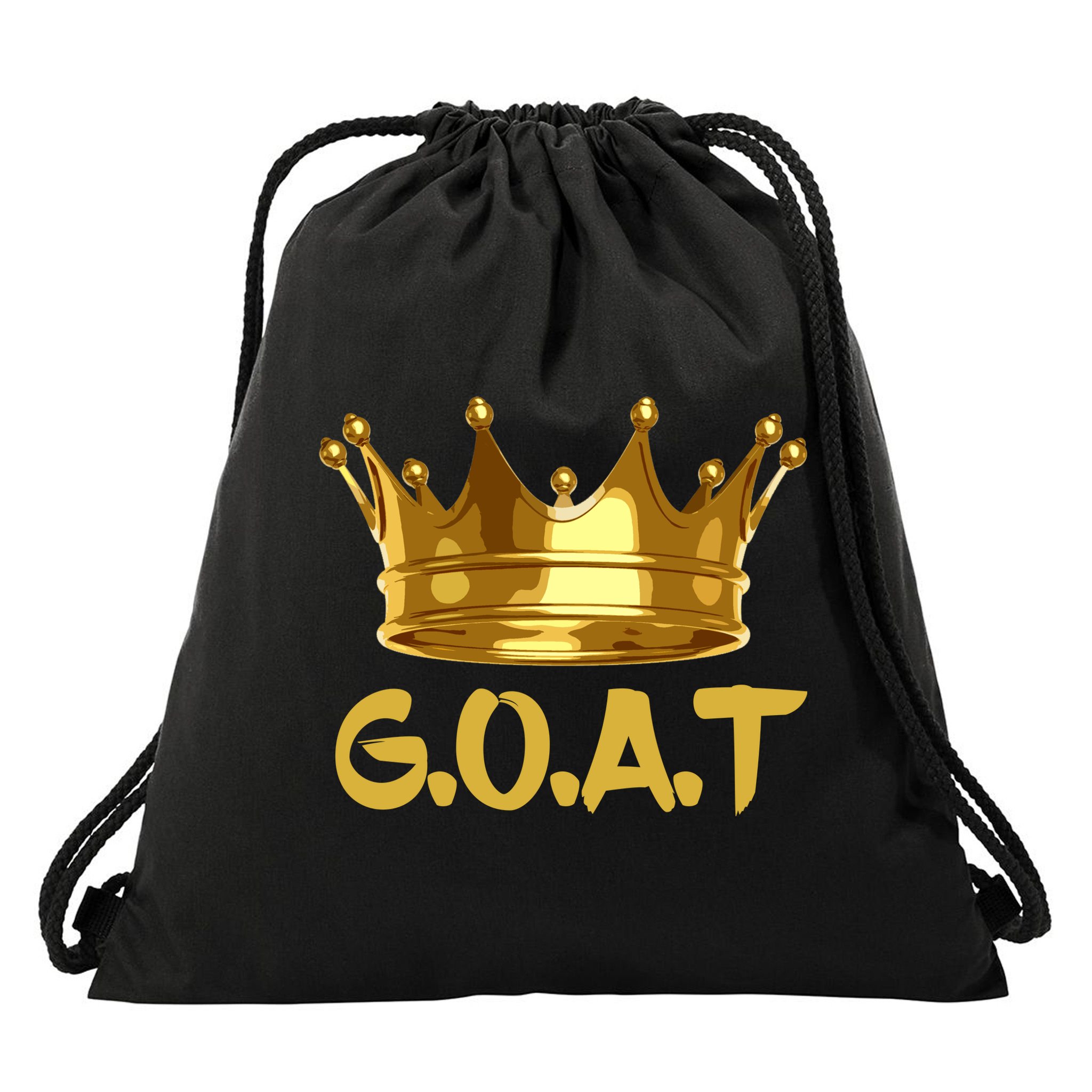 Golden Crown GOAT Great Of All Time Limited Edition Drawstring Bag
