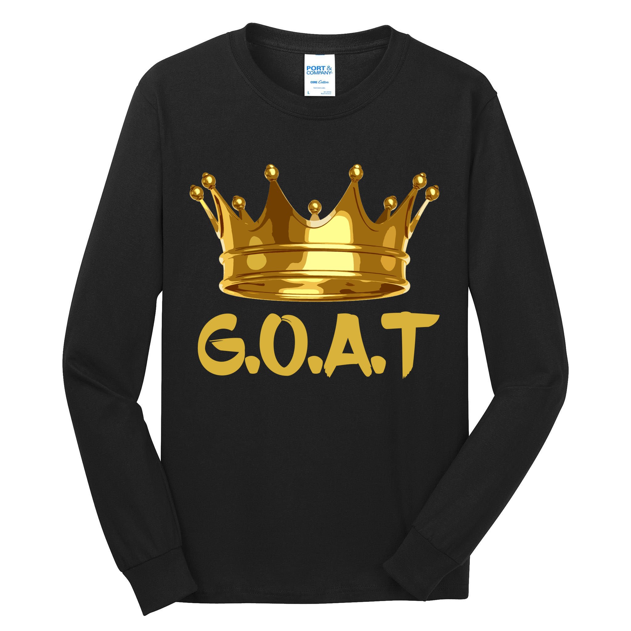 Golden Crown GOAT Great Of All Time Limited Edition Tall Long Sleeve T-Shirt