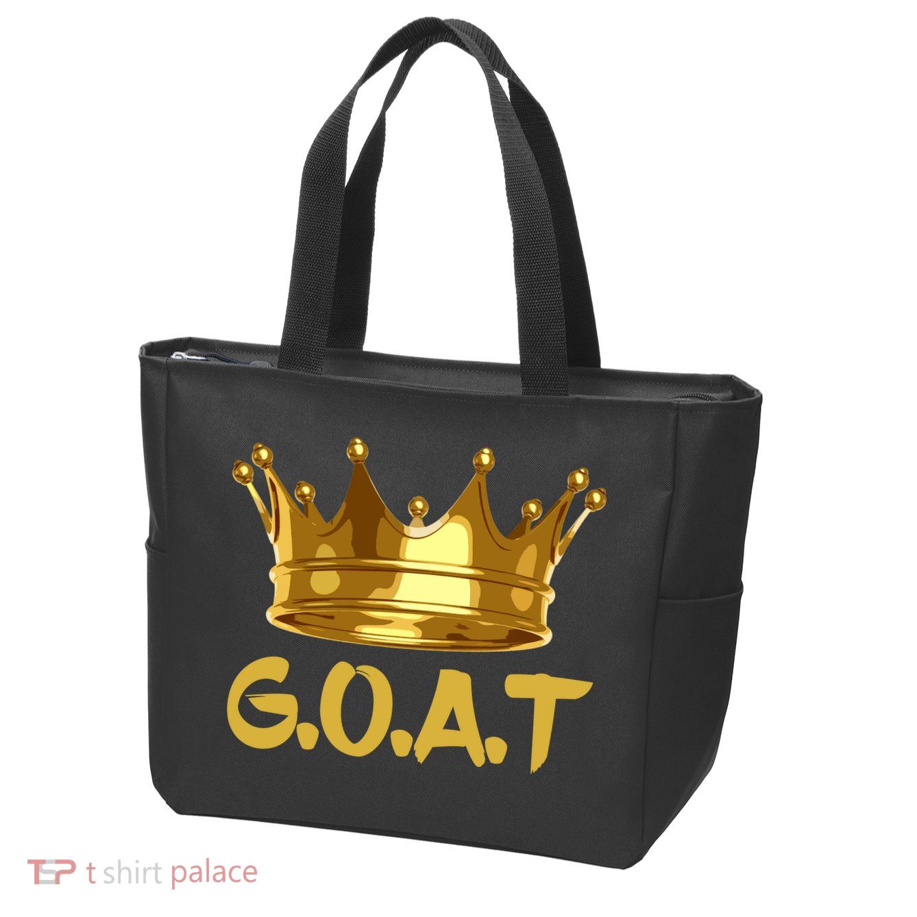 Golden Crown GOAT Great Of All Time Limited Edition Zip Tote Bag