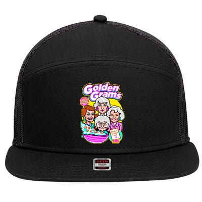Golden Grams Cereal 7 Panel Mesh Trucker Snapback Hat