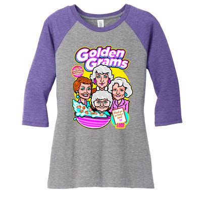 Golden Grams Cereal Women's Tri-Blend 3/4-Sleeve Raglan Shirt