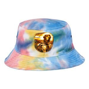 Golden Hunter Retriever Dog Tie Dye Newport Bucket Hat