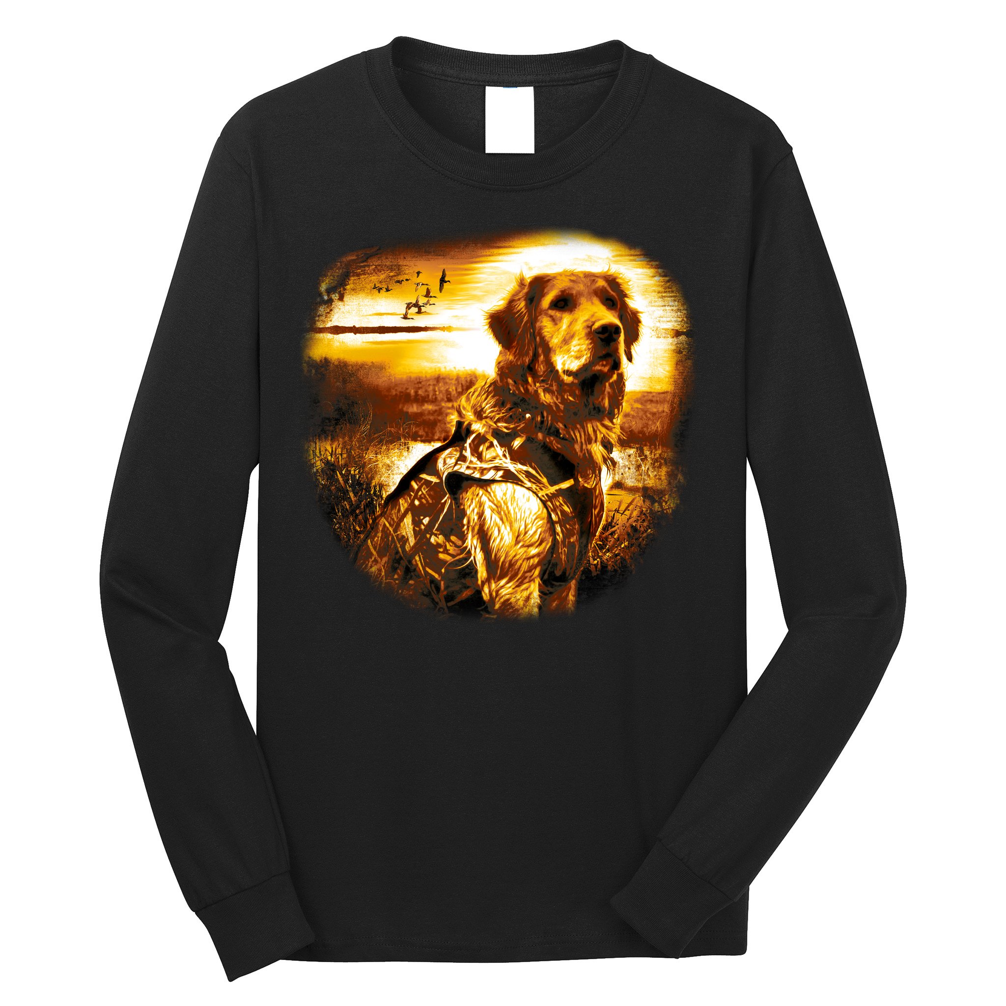 Golden Hunter Retriever Dog Long Sleeve Shirt